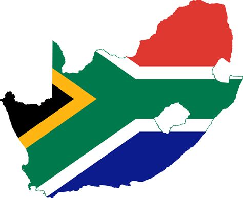 south africa flag map - Clip Art Library