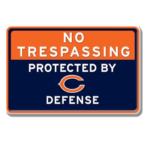 Desperate Enterprises, Chicago Bears Defense Sign - Alsip Home & Nursery