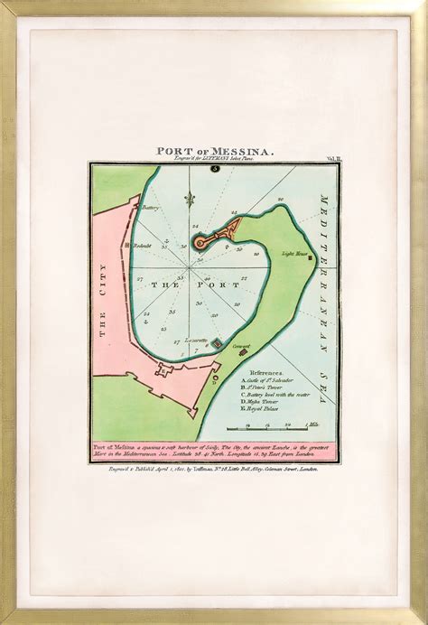 Mediterranean Nautical Chart VI, C. 1801 - Celadon Art