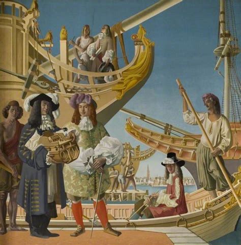 Harwich in the Late XVII Century (Samuel Pepys, MP for Harwich, Inspecting the King's Navy) | Art UK