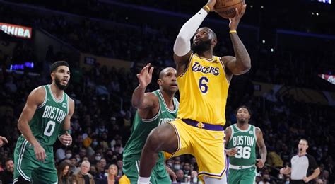 Los Angeles Lakers handle Boston Celtics, split rivalry for season