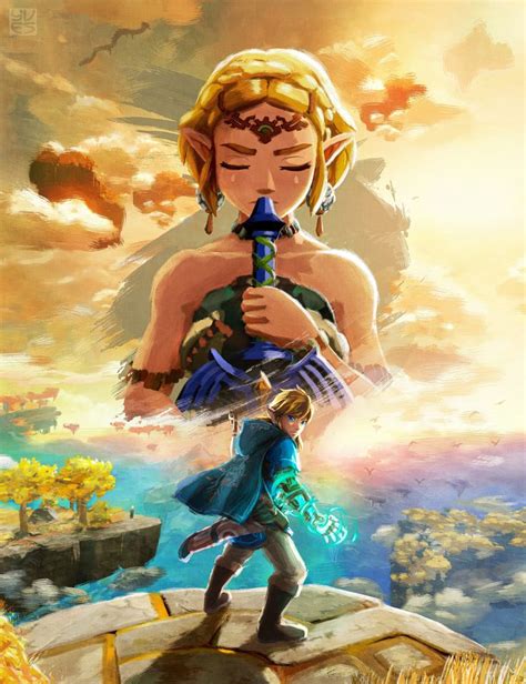 Zelda Tears of the Kingdom - Fan Art, Yves 👾 | 面白いイラスト, ゼルダタトゥー, イラスト