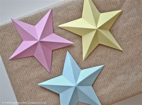 The Things She Makes: Papercraft Stars | Star paper craft, Paper stars ...