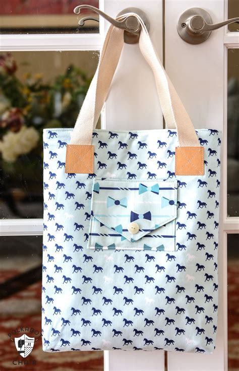 A New Tote Bag Sewing Pattern - The Polka Dot Chair