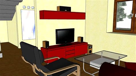 Sketchup animation, duplex house - YouTube