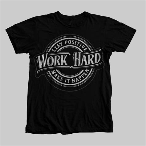 Work Hard T-shirt template | Tshirt-Factory