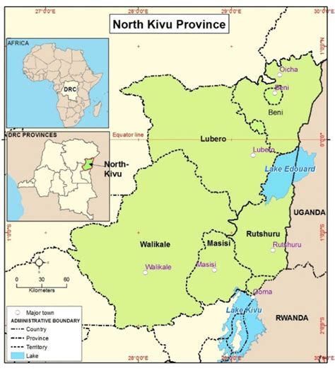 Location map of the North-Kivu province | Download Scientific Diagram