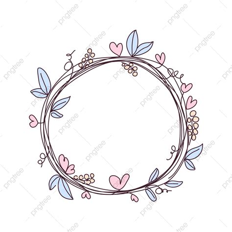 Cute Flower Frame Vector Hd Images, Cute Flower Frame Cartoon Vector ...