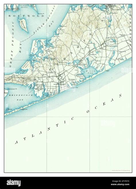 Map of sag harbor new york Cut Out Stock Images & Pictures - Alamy