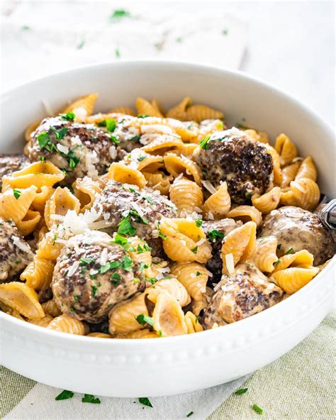 Swedish Meatball Pasta - Jo Cooks