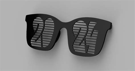 New Year Glasses 2024 - RB by James | Download free STL model | Printables.com