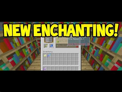 Minecraft TU31-"NEW ENCHANTING SYSTEM!!" Tutorial/Guide - YouTube