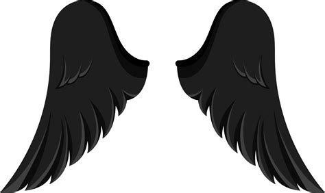 Black Angel Wings Clipart