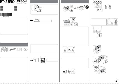 Manual Epson ECOTANK ET-2650 (page 1 of 4) (English, German, Dutch, French)