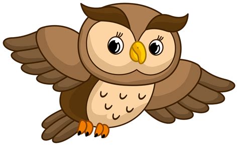 Awl Bird Clipart Flying