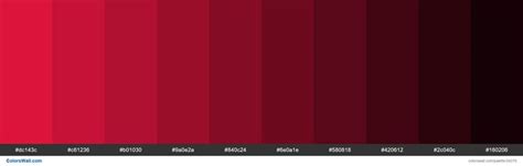 Shades of Crimson #DC143C hex color | Hex color palette, Hex colors, X11 color