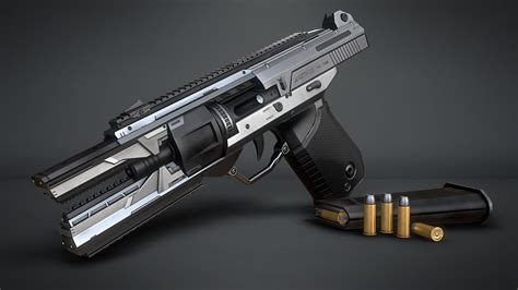 Marcelo M. Prado - 3D Game Artist - Sci-fi Handgun