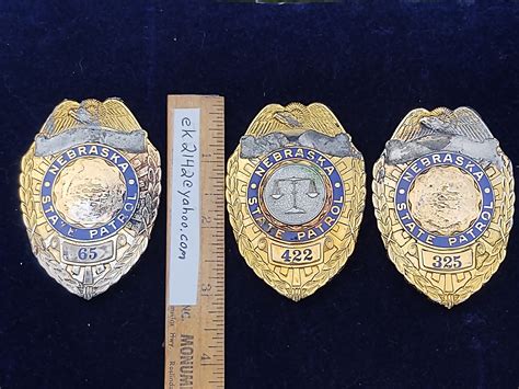 Nebraska State Patrol Badges 3 Of Them 65 325 422 Custom | Etsy