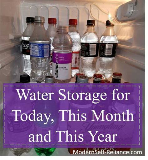 Pratical Water Storage Methods for Apartments and Homes | Water storage, Emergency food storage ...