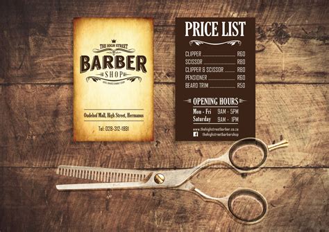 | Business card design | #vintage #barbershop | Ideias para barbearias ...