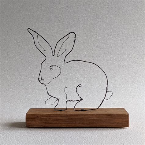 Wire Art Rabbit Sculpture – Everything Bunny Rabbit