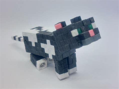 Minecraft Papercraft Tabby Cat