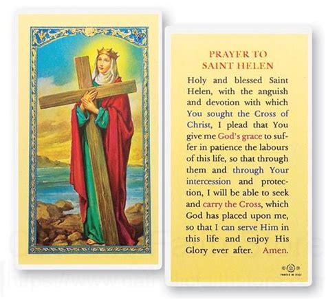 Prayer To St. Helen Laminated Prayer Cards 25 Pack