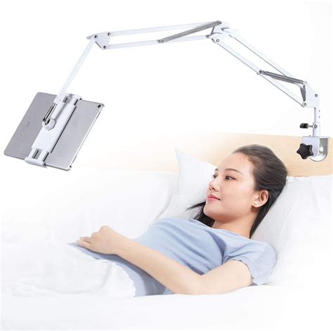 Tablet Stand Adjustable,Foldable Tablet Stand for Bed,Aluminum Universal Flexible Tablet Holder ...