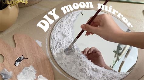 DIY: crescent moon mirror - YouTube