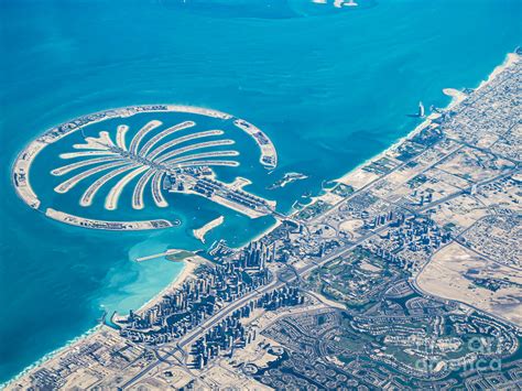 The Palm and Dubai Aerial View from An Airplane Photograph by Ernst Cerjak - Fine Art America