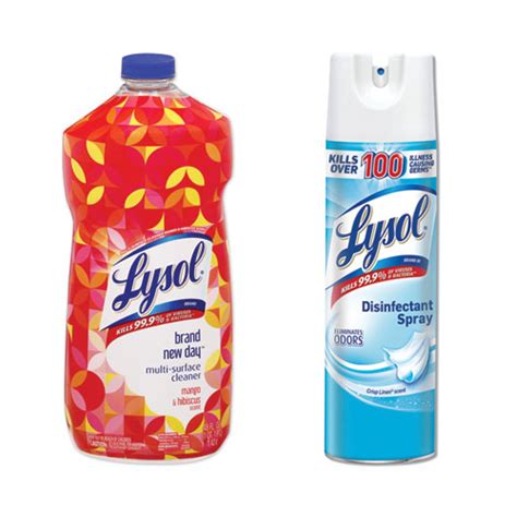 6x Lysol Multi Cleaner 48oz Bottle & 12x Lysol Disinfectant Spray 19oz