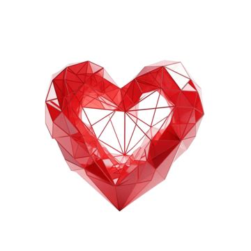 Love Valentines Low Poly Wireframe, Poly, Love Sign, Heart Logo PNG Transparent Image and ...