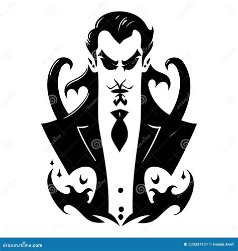 Halloween Dracula Scary Illustration Sketch Hand Draw Stock Vector ...