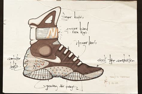 Tinker Hatfield Original Nike Air MAG Design Sketches | Hypebeast