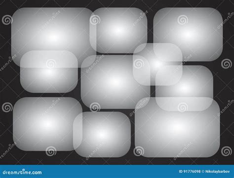 Overlapping rectangles stock vector. Illustration of round - 91776098