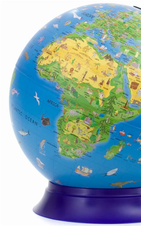 Activity Hands On Children's Globe | Kids Globe Illustrated with Animals