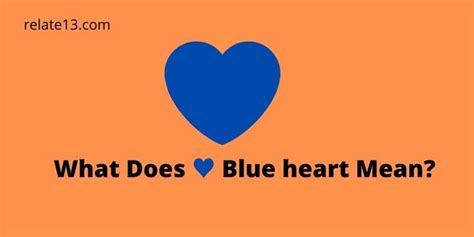 Blue Heart Emoji Mean | Meaning Of Sending Colours Hearts : Free ...