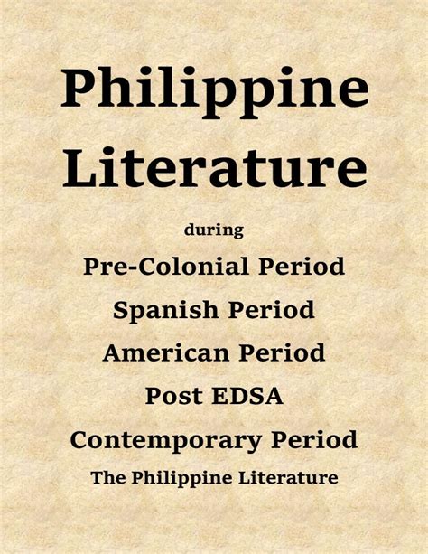 Philippine literature- Introduction