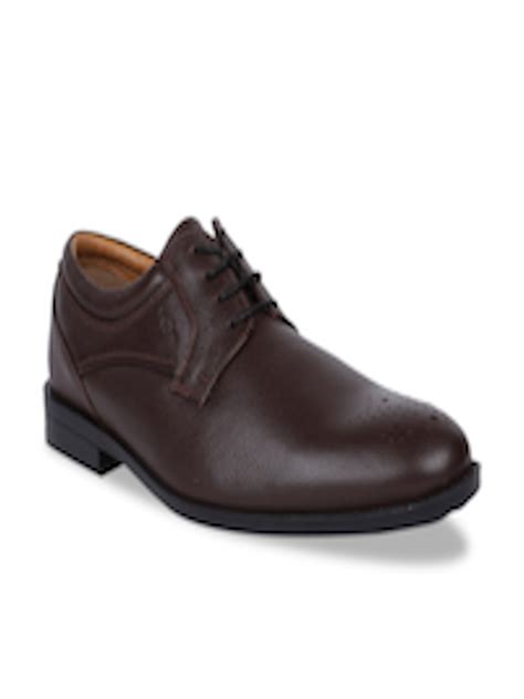 Buy Bata Men Brown Solid Leather Formal Derbys - Formal Shoes for Men 12420760 | Myntra