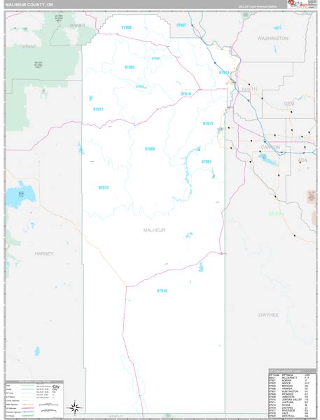 Malheur County, OR Maps