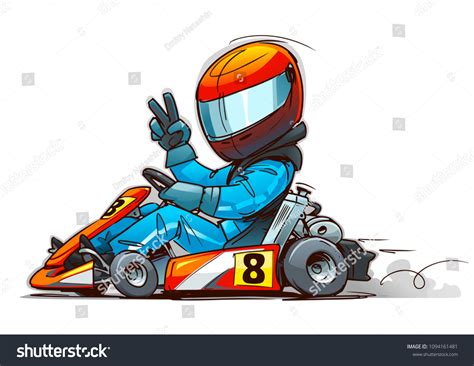 Shifter Kart Racer Cartoon Illustration Stock Vector (Royalty Free) 1094161481 | Shutterstock