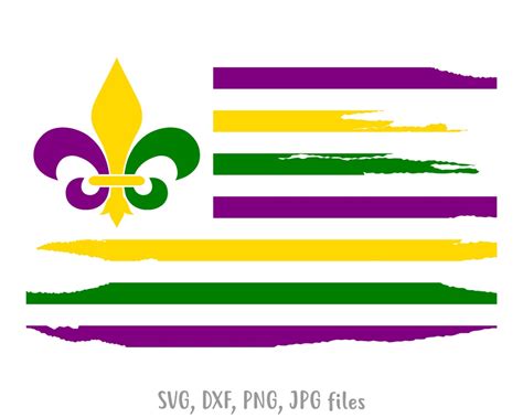 Mardi Gras Flag Svg, Happy Mardi Gras Svg, Mardi Gras Parade Svg, Nola ...