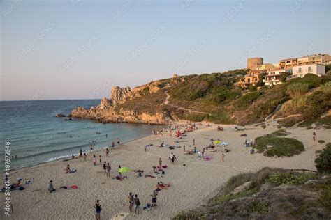 La spiaggia di Santa Teresa Gallura al tramonto Stock Photo | Adobe Stock