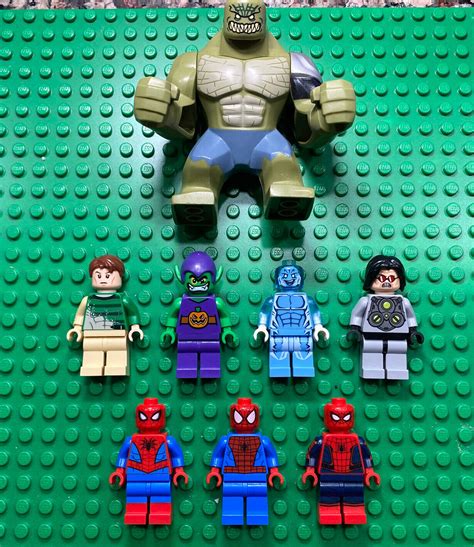 LEGO Marvel Superheroes Spider-Man Lizard Sandman Doc Ock Green Goblin ...