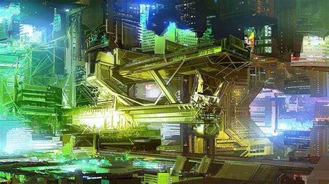 Download Sci Fi City Sci Fi City HD Wallpaper