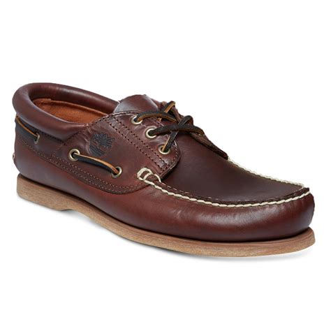 Timberland Timberland 3 Eye Brown (G3) 76015 Mens Padded Collar Boat ...