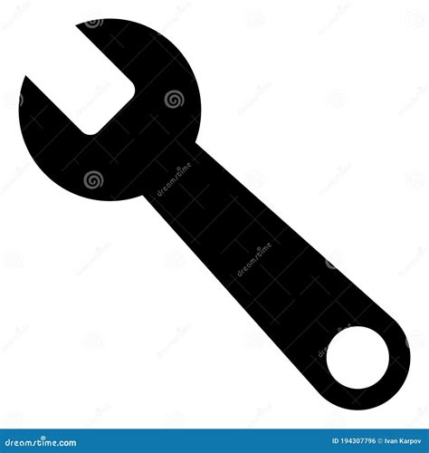 Raster Spanner Flat Icon Symbol Stock Illustration - Illustration of icon, design: 194307796