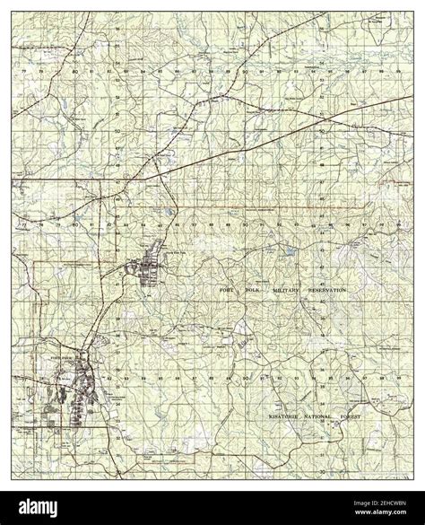 Fort Polk, Louisiana, map 1977, 1:50000, United States of America by Timeless Maps, data U.S ...