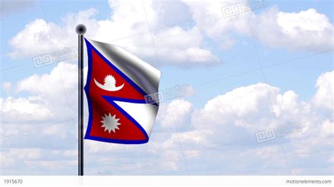 Animated Flag Of Nepal Stock Animation | 1915670