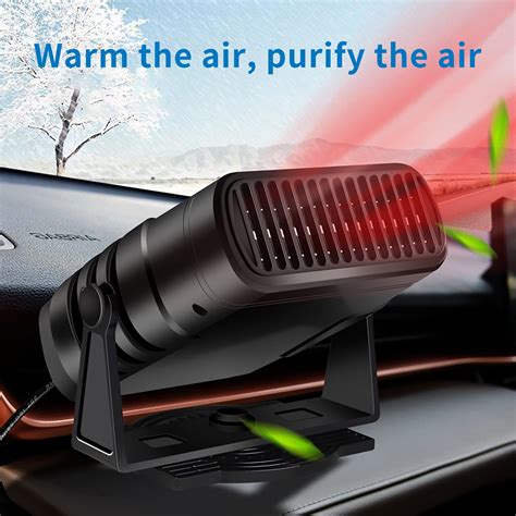 Portable Car Heater Defrosts Defogger, 2-in-1 Heating/Cooling Fan Plug ...